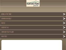 Tablet Screenshot of hunterspointgolf.com